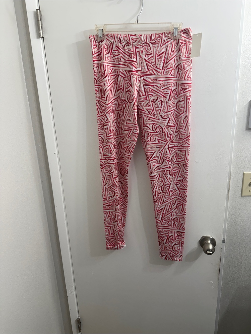 Pink Candy-Stripe Leggings